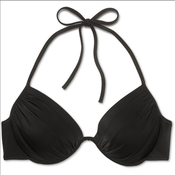 NWOT Shade & Shore Push-up Halter Bikini Top - Picture 1 of 11